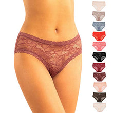 Load image into Gallery viewer, Alyce Ives Intimates 12 Pack Womens Lace Bikini Assorted Colors
