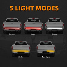 Load image into Gallery viewer, SS VISION Tri-row Tailgate Lights Bar- 60 Inch with Bright 504Pcs Led Chip, Full Function of Brake, Turn Signal, Running, Strobe, Reverse Light Easy Install for Cars Trucks Tailers RV VAN
