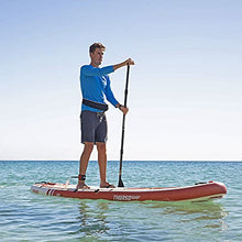 Load image into Gallery viewer, THURSO SURF Inflatable Stand Up Paddle Board All-Around SUP Waterwalker 132 11'×32''×6'' Deluxe Package | Carbon Shaft Paddle | Roller Backpack | Dual Chamber Pump | Coiled Leash (Crimson)
