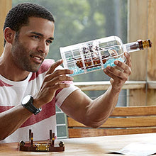 Load image into Gallery viewer, LEGO Ideas Ship in a Bottle 21313 Expert Building Kit, Snap Together Model Ship, Collectible Display Set and Toy for Adults (962 Pieces)
