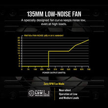 Load image into Gallery viewer, Corsair RMX Series, RM750x, 750 Watt, 80+ Gold Certified, Fully Modular Power Supply (Low Noise, Zero RPM Fan Mode, 105°C Capacitors, Fully Modular Cables, Compact Size) Black
