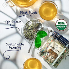 Load image into Gallery viewer, Darjeeling First Flush FTGFOP1. 2021 Harvest. Darjeeling Loose Leaf Tea (3 Oz). USDA Organic. Single Estate. High Altitude Darjeeling Tea Garden.
