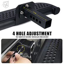 Load image into Gallery viewer, Xprite Large Size Trailer Tow Hitch Steps with Hitch Locks &amp; Tightener, 2 Inch Towing Receiver Plug Universal Fits Pickup Truck SUV Vans, Heavy Duty Rear Bumper Guard Protector
