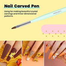 Load image into Gallery viewer, Beetles Nail Art Brushes Set Gel Polish Nail Art Design Pen Painting Tools with Nail Extension Gel Brush, Builder Gel Brush, Nail Art Liner Brush and Nail Dotting Pen for Salon at Home DIY Manicure
