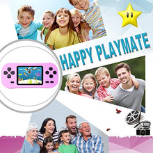 Load image into Gallery viewer, Beijue Retro Handheld Games for Kids Built in 218 Classic Old Style Electronic Game 2.5'' Screen 3.5MM Earphone Jack USB Rechargeable Portable Video Player Children Travel Holiday Entertain (Pink)
