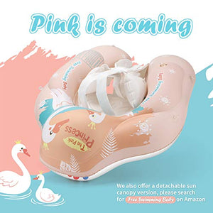 Free Swimming Baby Inflatable Baby Swim Float Children Waist Ring Inflatable Pool Floats Toys Swimming Pool Accessories for The Age of 3-72 Months(Blue, L)
