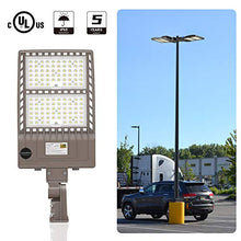 Load image into Gallery viewer, LED Parking Lot Lights 320W, DLC/UL 44800LM 5000K LED Shoebox Street Pole Lights[1000W HID/HPS Replacement] Outdoor IP65 Waterproof 110V 120V Commercial Area Road Lighting Slip Fitter
