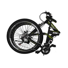 Load image into Gallery viewer, EUROBIKE Bicycle G7 27.5-inch Bike Mountain Bike 27.5" 21-Speed Shift Left 3 Right 7 Cycle Folding Mountain Bike Frame Shock Absorption Mountain Bike Army Green, 27.5
