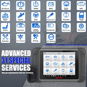 Autel Scanner MaxiSys MS906BT, 2021 Newest Automotive Scan Tool, US Version of MaxiCOM MK906BT, Upgraded of MS906 DS808 MP808, ECU Coding, Bi-Directional Control, 31+ Services, All Systems Diagnostics