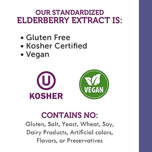 Nature's Way Original Sambucus Elderberry Lozenges with Vitamin C, Gluten Free, Vegetarian, 30 Count