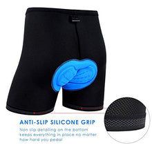 Load image into Gallery viewer, Ohuhu Padded Bike Shorts for Mens 3D Padded Cycling Bicycle Underwear Black
