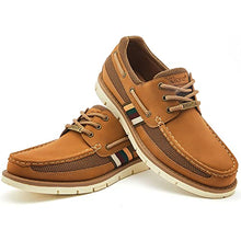 Load image into Gallery viewer, Kkyc Premium Mens Shoes Classic Casual Shoes Comfortable Loafers Slip on Boat Shoes 7 M (Camel)
