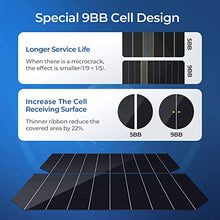 Load image into Gallery viewer, BougeRV 200W 9BB Solar Panels Kit with Solar Connectors Y Branch Parallel Adapter Cable and 20FT 10AWG solar cable
