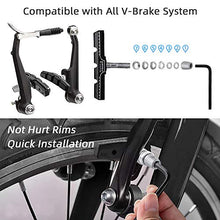 Load image into Gallery viewer, Hyacinth 4PCS Premium Bike Brake Pads, Professional Mountain and Road Bicycle V-Brake Pads, Bike Brake blocks Kit, for Free Hex Wrench.
