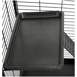 AmazonBasics Small Animal Metal Pet Cage with Wheels, Two-Story (63-Inch)