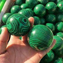 Load image into Gallery viewer, 1pc, Natural Gemstone Sphere Malachite Quartz Stone Crystal Balls Sphere for Healing
