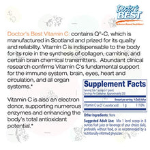Load image into Gallery viewer, Doctor's Best Vitamin C Powder with Quali-C, Healthy Immune System, Brain, Eyes, Heart and Circulation, Joints, Sourced from Scotland, 250G, 8.8 Ounce (Pack of 1)
