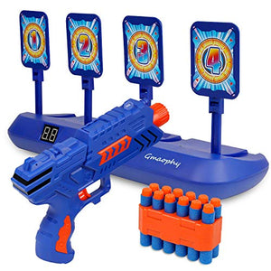 Digital Shooting Targets with Foam Dart Toy Shooting Blaster , 4 Targets Auto Reset Electronic Scoring Toys, Shooting Toys for Age of 5 6 7 8 9 10+ Years Old Kid Boys Girls, Compatible with Nerf Toys