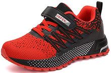 Load image into Gallery viewer, KUBUA Kids Sneakers for Boys Girls Running Tennis Shoes Lightweight Breathable Sport Athletic Red
