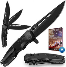 Load image into Gallery viewer, Spring Assisted Knife - Pocket Folding Knife - Military Style - Boy Scouts Knife - Tactical Knife - Good for Camping Hunting Survival Indoor and Outdoor Activities Mens Gift 6681
