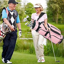 Load image into Gallery viewer, Tangkula Womens Golf Clubs Package Set 10 Pieces Right Hand, Includes 460cc Alloy Driver, 3# Fairway Wood, 4# Hybrid, 6#, 7#, 8#, 9# &amp; P# Irons, Free Putter, Golf Club Set (Pink)
