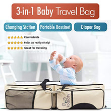 Load image into Gallery viewer, Koalaty 3-in-1 Universal Baby Travel Bag, Portable Bassinet Crib, Changing Station, Diaper Bag for infants and newborns. The best baby shower gift for new mom and dad.
