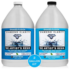 Load image into Gallery viewer, Epoxy Resin Art Resin Crystal Clear Formula -2 Gallon Kit -The Artist&#39;s Resin for Coating, Casting, Resin Art, Geodes, Tabletop, Bar Top, Live Edge Tables, River Tables- Non-Toxic
