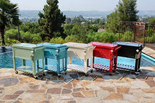 Load image into Gallery viewer, Permasteel PS-A203 F1-TL 80 Quart Portable Rolling Patio Cooler, Teal
