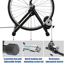 Load image into Gallery viewer, FDW Bike Trainer Stand Bicycle Trainers Road Bike Trainer for Indoor Riding Magnetic Bike Trainer with 5 Levels Resistance

