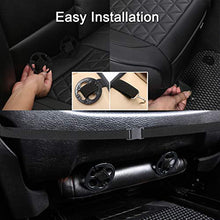 Load image into Gallery viewer, Black Panther 1 Pair Luxury PU Leather Car Seat Covers Protectors for Front Seat Bottoms,Compatible with 90% Vehicles (Sedan SUV Truck Mini Van) - Beige (21.26×20.86 Inches)
