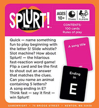 Load image into Gallery viewer, Gamewright Splurt! Portable Party Card Game Think Fast. Say it First!

