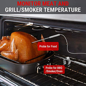 ThermoPro TP22 Digital Wireless Meat Thermometer for Grilling with Dual Probe Food Cooking Thermometer for Smoker BBQ Grill Thermometer