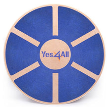 Load image into Gallery viewer, Yes4All Wooden Wobble Balance Board – Exercise Balance Stability Trainer 15.75 inch Diameter - Blue - ²L6CJZ
