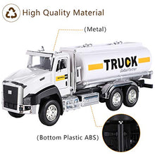 Load image into Gallery viewer, G.C 3 Pack Diecast Transport Vehicles Truck Toys Set Garbage Truck Tanker Truck Delivery Truck 1:50 Scale Pull Back Metal Model Car Toys for Boys

