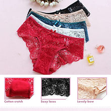 Load image into Gallery viewer, Lace Womens Underwear Seamless Panties for Women Sexy Bikini for Ladies 5 Pack
