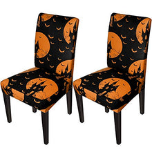Load image into Gallery viewer, NORTHERN BROTHERS Chair Covers for Dining Room Halloween Printed Dining Chair Slipcovers(Set of 2,Halloween)
