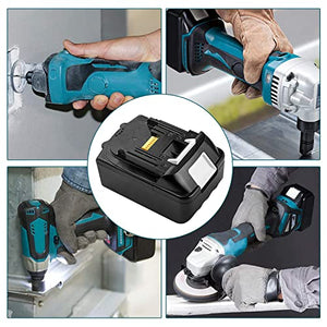2-Pack 18V 3.0Ah BL1830B-2 Battery for Makita 18-Volt LXT Battery Fit BL1860B BL1860 BL1850B BL1850 BL1840B BL1840 BL1830 BL1815B BL1815 Power Tool Battery