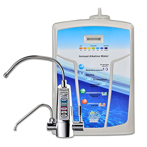 IonTech IT-750 Compact Under Sink Alkaline Water Ionizer And Filtration System- With Dual- Spout Countertop Faucet Dispensing Alkaline and Acidic Water Purified Of Toxins and Pollutants