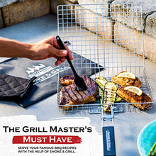 Load image into Gallery viewer, Grill Basket, Barbecue BBQ Grilling Basket, Stainless Steel Large Folding Grilling baskets With Handle, Portable Outdoor Camping BBQ Rack for Shrimp, Vegetables, Barbeque Griller Cooking Accessories
