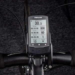 MEILAN Finder GPS Bike Computer Turn-by-Turn Navigation Cycling Computer Bluetooth Support Connect with Cadence Sensor/HR Monitor