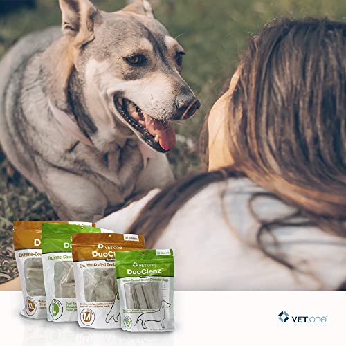 Load image into Gallery viewer, VetOne DuoClenz Enzyme Coated Dog Dental Chews for Large Dogs - Veterinarian Formulated - 30 Count