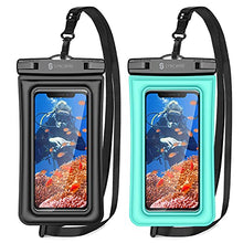 Load image into Gallery viewer, Syncwire Waterproof Phone Case, 2 Pack IPX8 Universal Waterproof Phone Pouch Underwater Dry Bag Compatible with iPhone 12 SE2 11 Pro XS Max XR X 8 7 6s Plus Galaxy S10 S9 Note 10 Google Pixel Up to 7&quot;
