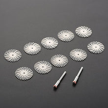 Load image into Gallery viewer, 10Pcs 2500 Grit Radial Bristle Disc Brush Assortment Polisher Mandrel Wood Jewelry Ect-8 Grit +2Pcs Mandrel
