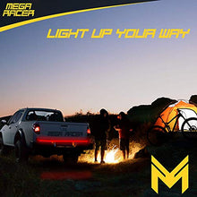 Load image into Gallery viewer, Mega Racer Single Row 60 Inch LED Tailgate Light Bar - 5 Functions for Trucks, Brake Light/Running Light/Turn Signal/Reverse Light/Double Flash, 90 Pieces 2935 SMD LED Diodes, IP67 Waterproof Rating
