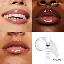 Load image into Gallery viewer, NYX PROFESSIONAL MAKEUP Butter Gloss, Non-Sticky Lip Gloss - Sugar Glass (Clear)
