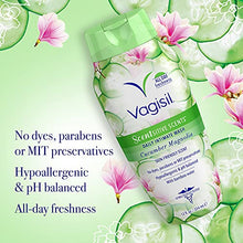 Load image into Gallery viewer, Vagisil Scentsitive Scents Daily Intimate Feminine Wash for Women - Cucumber Magnolia, Gynecologist Tested, Fresh and gentle on skin, 12 Ounce, Pack of 3
