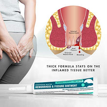 Load image into Gallery viewer, Ebanel Hemorrhoid Treatment Ointment, 1.6 Oz Lidocaine Anal Fissure Anesthetic Cream for Pain, Burning, Itching, Swelling, Bleeding with Phenylephrine, Hydrocortisone, Aloe, Chamomile, Vitamins
