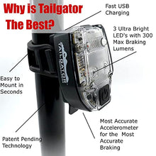 Load image into Gallery viewer, Tailgator Accelerometer Controlled Bike Brake Light | Superior Automatic Smart Brake-Sensing Technology | 5 Insanely Bright Flashing and Braking Patterns | Bicycle Rear Tail Light for Road &amp; Mountain
