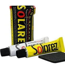 Load image into Gallery viewer, Sticky Bumps Wax plus Solarez UV Cure Resin Ding Repair Kit and 2 Bars of Tropical Wax, 1 Bar Base Coat, 1 Bar Cool Wax and a Flexcomb to Clean Your Board
