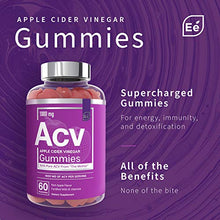 Load image into Gallery viewer, Apple Cider Vinegar Gummies from The Mother - All-Natural, Vegan ACV with Folic Acid and Vitamin B6 &amp; B12 | by Essential Elements - 60 Count
